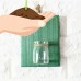 Wooden Wall Hanging Plant Terrarium Glass Planter Container，Creative Home Wall Decoration,Entryway Hallway Living Room Office Bedroom Decoration Orange   